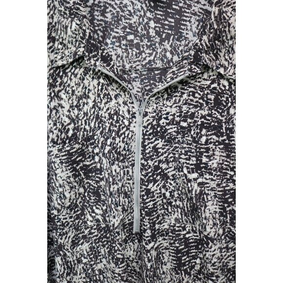 Catherines 1/4 Zip 3/4 Sleeve Tunic Top-Size 4X(30-32W)-Pockets-Silky - Picture 5 of 11